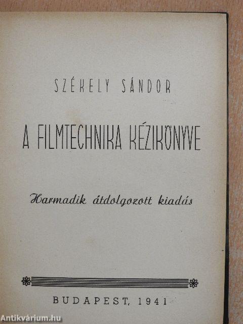 A filmtechnika kézikönyve