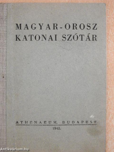 Magyar orosz katonai szótár