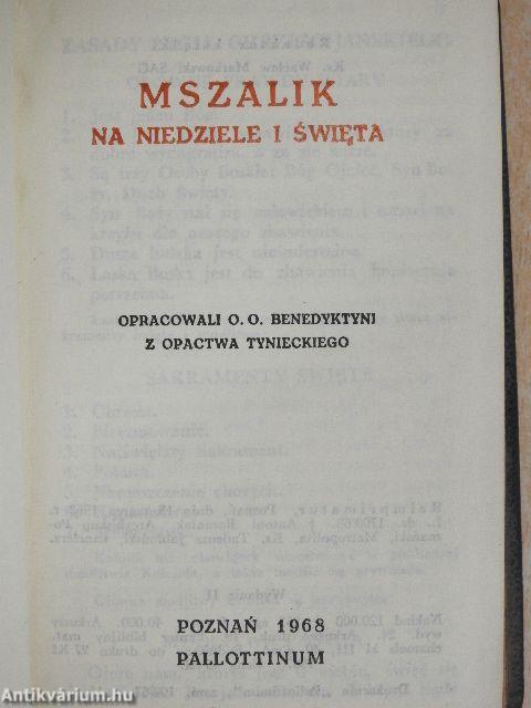 Mszalik na niedziele i swieta