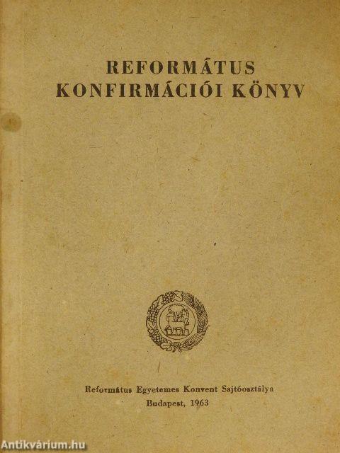 Református konfirmációi könyv