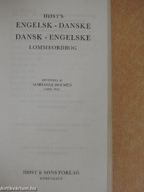 Host's Engelsk-Danske/Dansk-Engelske Lommeordbog