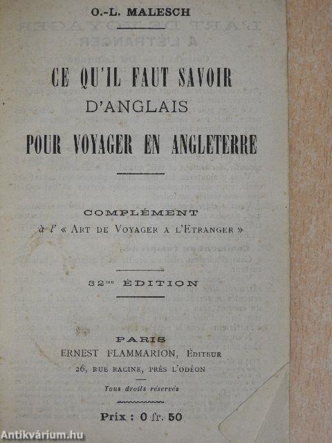 Ce qu'il Faut Savoir d'Anglais pour Voyager en Angleterre