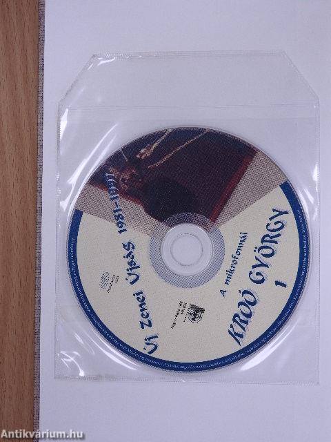 A mikrofonnál Kroó György - 2 db CD-vel