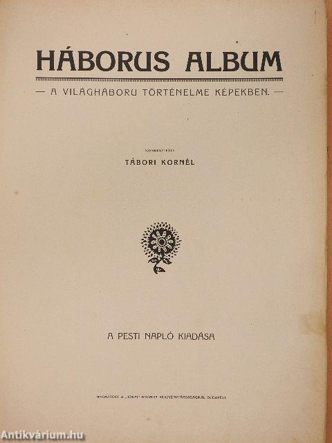 Háborus album (rossz állapotú)