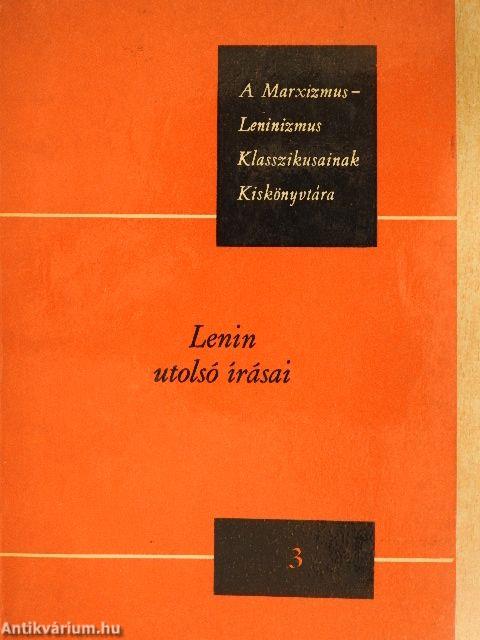 Lenin utolsó írásai