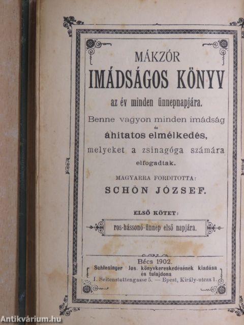 Mákzór imádságos könyv az év minden ünnepnapjára I-III.