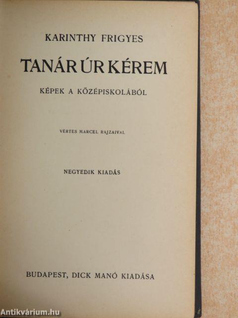 Tanár úr kérem