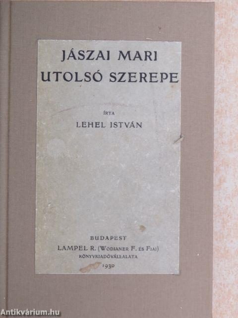 Jászai Mari utolsó szerepe