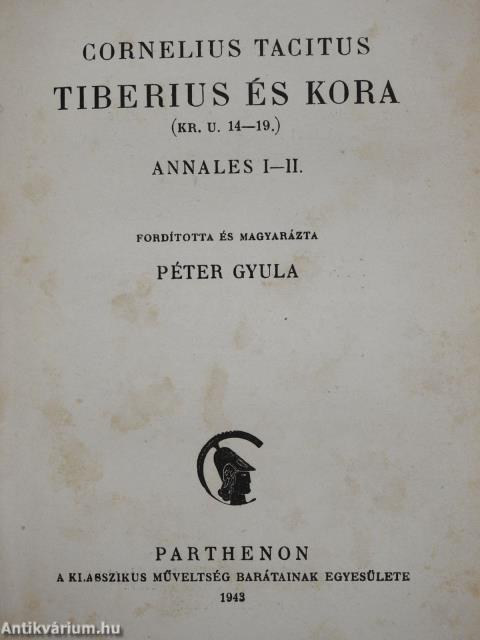 Tiberius és kora (Kr. u. 14-19.) (dedikált példány)