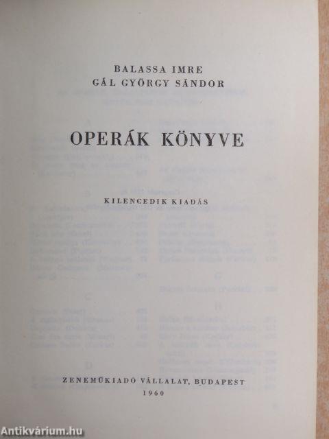 Operák könyve