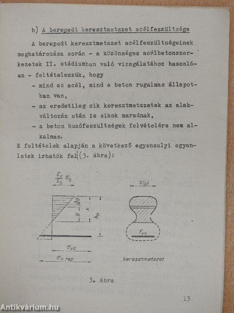 Repedéstágasság a feszített szerkezetekben