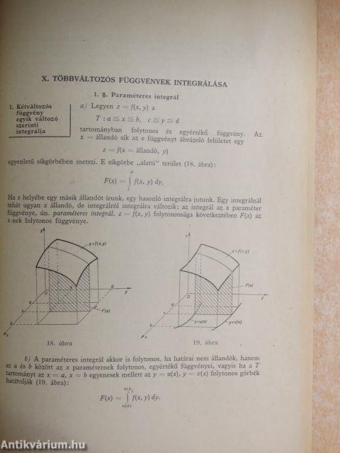 Műszaki matematikai gyakorlatok C. VI.