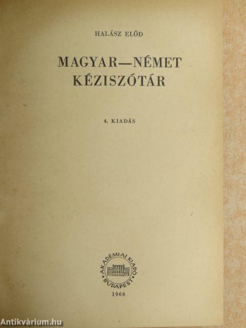 Magyar-német kéziszótár