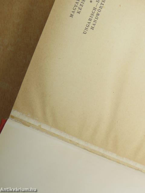 Magyar-német kéziszótár