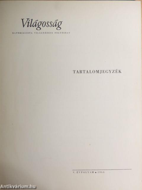 Világosság 1964. január-december I-II.