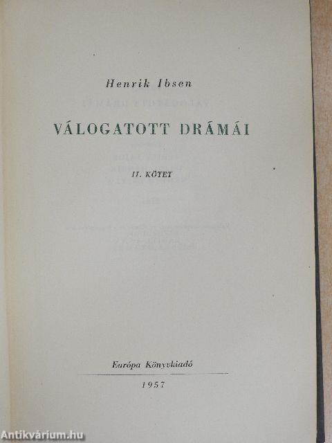 Henrik Ibsen válogatott drámái II. 