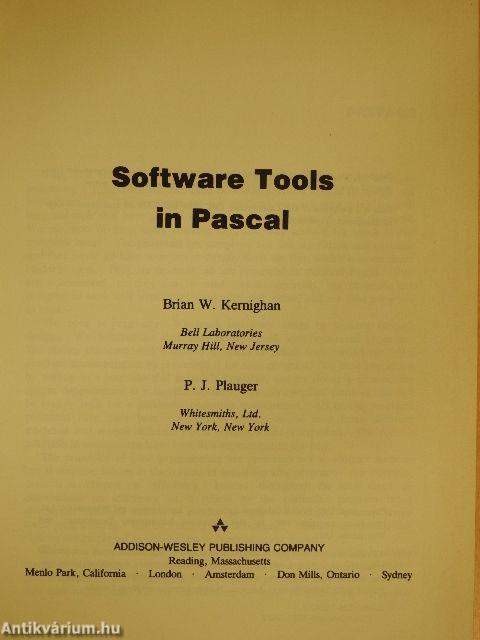 Software Tools in Pascal