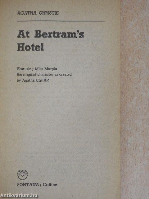 At Bertram's Hotel