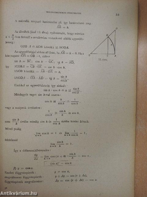 Műszaki matematikai gyakorlatok A. III.