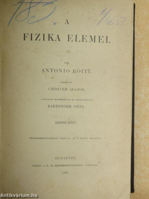 A fizika elemei II.
