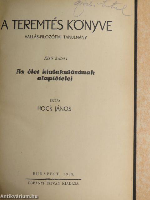 A teremtés könyve I-II.