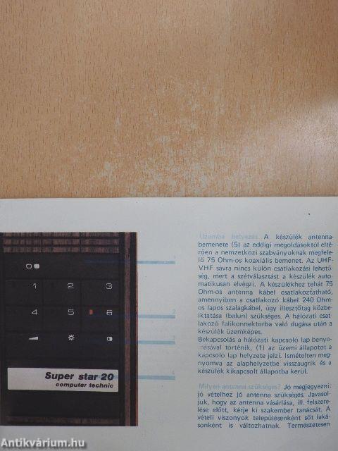 TA 5301 Super Star 24/TA 3301 Super Star 20 kezelési utasítás