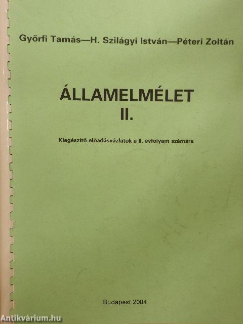 Államelmélet II.