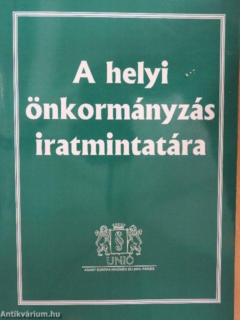 A helyi önkormányzás iratmintatára