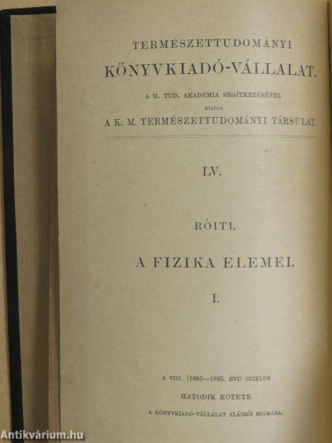 A fizika elemei I.