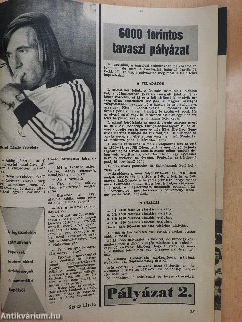 Labdarúgás 1972. április