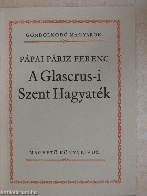 A Glaserus-i Szent Hagyaték