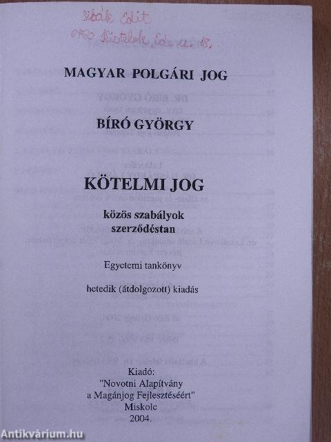 Kötelmi jog