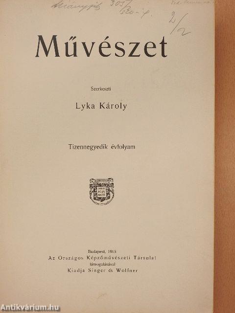 Művészet 1915. (rossz állapotú)