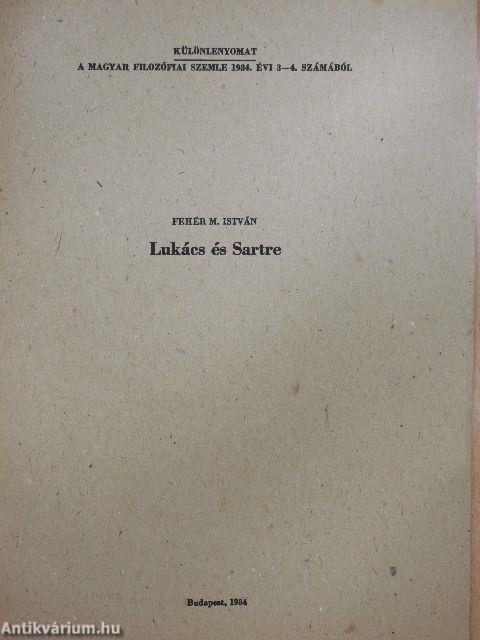 Lukács és Sartre