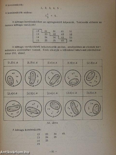 Matematika a tanítóképző intézet harmadik évfolyama számára