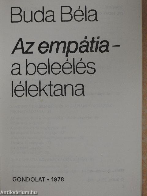 Az empátia - a beleélés lélektana