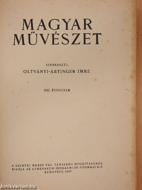 Magyar Művészet 1937/1-12. (rossz állapotú)