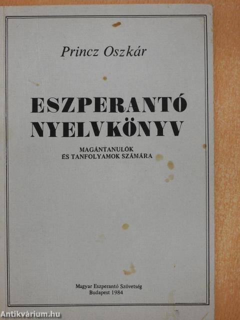 Eszperantó nyelvkönyv 