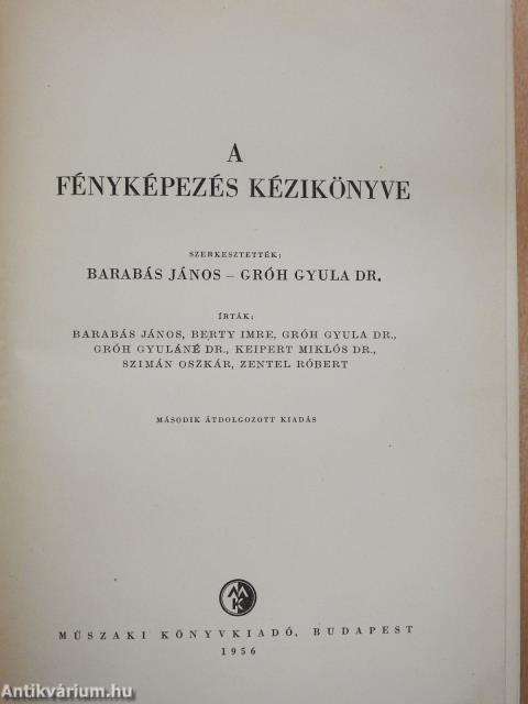 A fényképezés kézikönyve