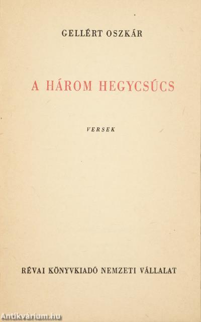 A három hegycsúcs (dedikált példány)