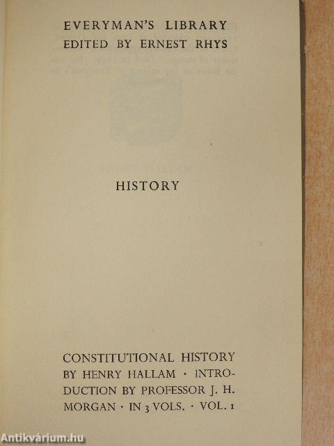 Constitutional History of England I.