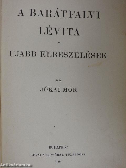 A barátfalvi lévita/Ujabb elbeszélések