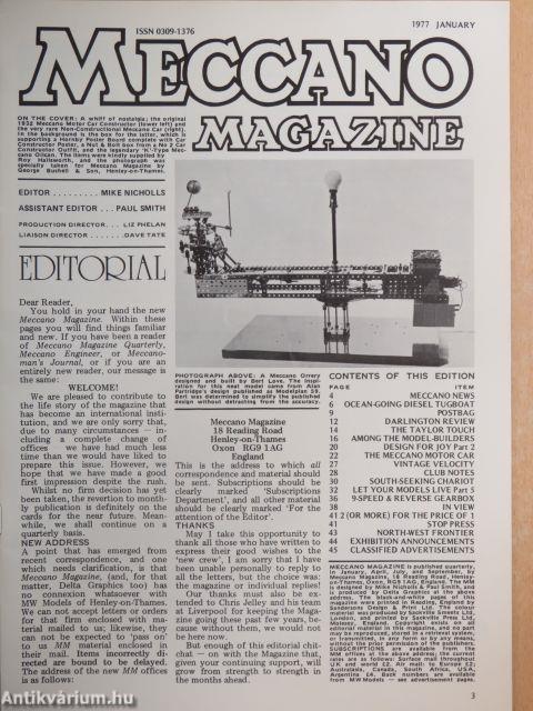 Meccano Magazine 1977. January