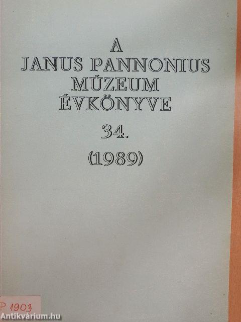 A Janus Pannonius Múzeum évkönyve 1989