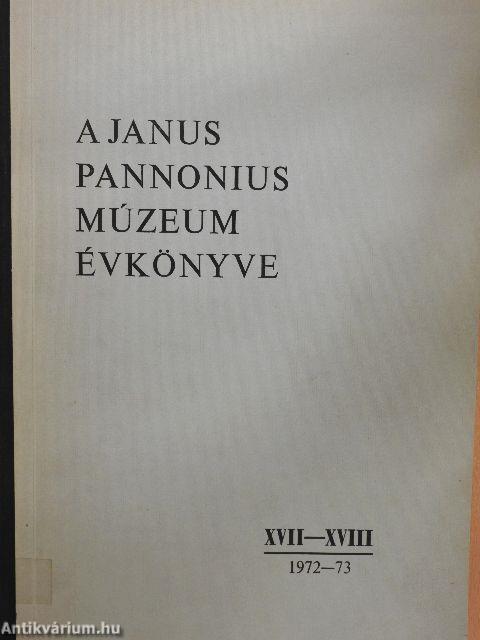 A Janus Pannonius Múzeum Évkönyve 1972-73