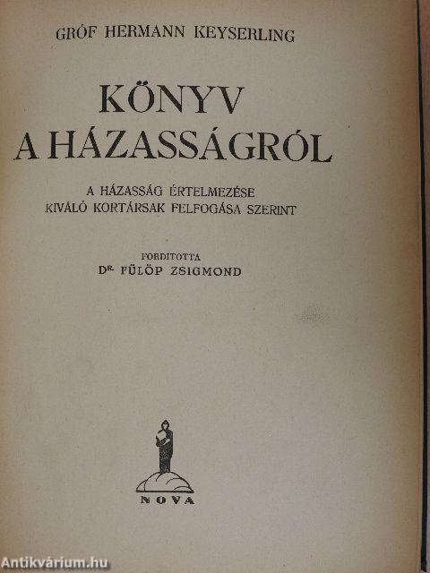 Könyv a házasságról