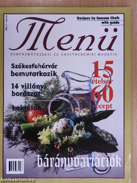 Menü 2001/1.