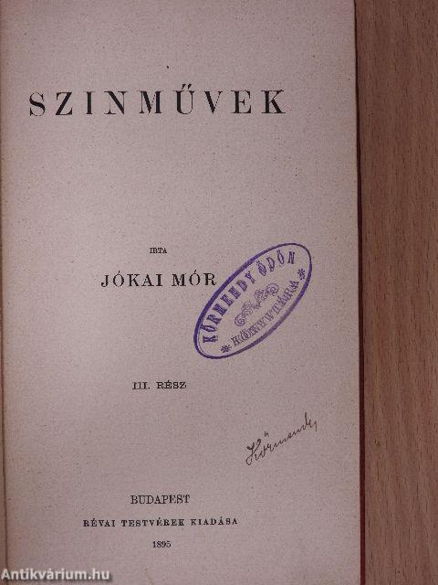 Szinművek III.