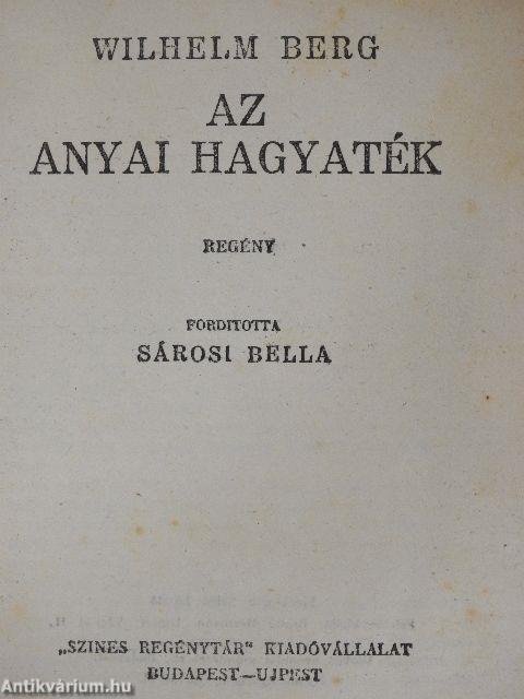 Az anyai hagyaték