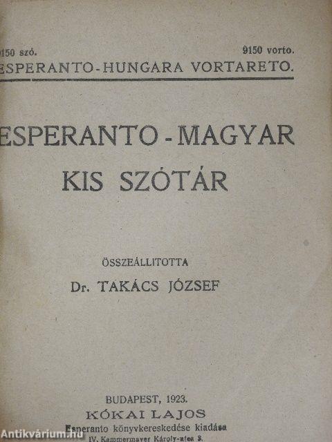 Esperanto-Magyar kis szótár